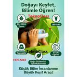TeknoClass TKN-M10 Çocuk Portatif Mini Mikroskop 80-200X Zoom Mavi