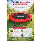 TeknoClass Trambolin 102 Cm Kırmızı Siyah Çoçuk Ve Yetişkinler İçin