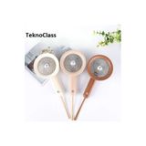 TeknoClass Ultra Güçlü Taşınabilir Mini El Fanı Vantilatör Şarjlı 3 Kademeli Hız Ayarı Taşıma İpli El Fanı