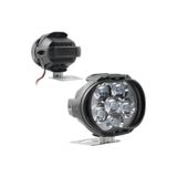 TEKNOCLUB 2 Adet Motosiklet Scooter Uyumlu Led Sis Farı Çakar Ve Sabit Mod 6 Ledli