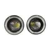 Teknoclub Mercekli Led Angel Sis Farı 76 mm - Mavi Neon