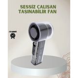 Teknodayım 100 Kademeli Ayarlanabilir Mini Fan | Dijital Ekranlı Serinletici - Renkli