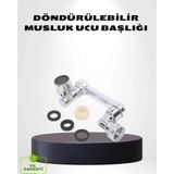 Teknodayım 1080° Dönebilen Musluk Ucu – Su Tasarruflu, Esnek 360° Çift Eksenli Başlık