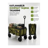 teknodayım 130 KG Taşıma Kapasiteli Katlanabilir Wagon Taşıma Arabası