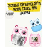 Teknodayım 2.4” Ekranlı Mini Kamera – Kayıt + Mürekkepsiz Yazdırma - 1BW-Beyaz