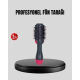 Teknodayım 220°C Profesyonel Fön Tarağı – Negatif Iyon Teknolojili, 3 Isı Kademeli, 1200W - Ahşap