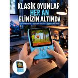 Teknodayım 3.5 Inç Mini Atari Taşınabilir Oyun Konsolu 666 Adet Oyun