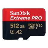 Teknodayım 512GB SANDISK EXTREME PRO SDXC UHS-I A2 MICROSD SDSQXCD-512G-GN6MA