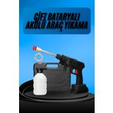 teknodayım Akülü Oto Araç Yıkama Yüksek Basınçlı Araba Yıkama Makinesi Şarjlı