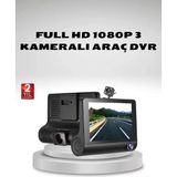 Teknodayım Araç Kamerası 3’lü Full Dvr Gece Görüşlü G-Sensörlü - 001-Renkli