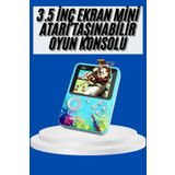 teknodayım Çocuklara Özel 4K HD Retro Oyun Konsol El Atari Taşınabilir 500 Oyunlu