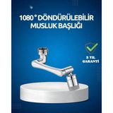 Teknodayım Dönen Musluk Başlığı 1080 Derece Ayarlanabilir Filtreli Sprey Uç