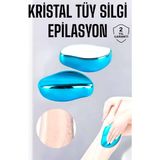 teknodayım Epilasyon Aleti Bacaklar Kollar İçin Yıkanabilir Kristal Epilatör Tüy Silgi