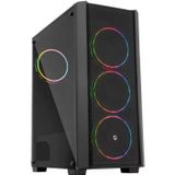 Teknodayım FRISBY FC-9415G 500W SIYAH DOUBLE SLIM RING FAN MESH KASA