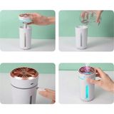 Teknodayım Hava Nemlendirici 5 Esans Hediyeli LED Işıklı USB Buhar Makinesi - 0-Siyah