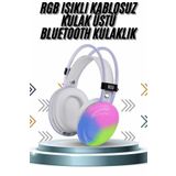 teknodayım Kablosuz Bluetooth Kulaklık RGB Işıklı Kulak Üstü 5.3 Bluetooth Bağlantılı