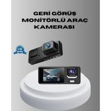 Teknodayım Park Modlu 3 Kameralı Araç Kayıt Cihazı 1080P Ön Kamera 2’’ Ekran - 1BW-Beyaz
