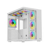 Teknodayım POWERBOOST PB-SS02W SEA VIEW JBST-PBSS02W USB 3.0 Mesh Beyaz 7X12CM RGB FAN GAMING ATX KASA