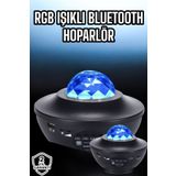 teknodayım Projektör Yıldız Gece Lambası Disko Topu Bluetooth Bağlantılı Taşınabilir Şarjlı