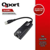 Teknodayım QPORT Q-UGB1 USB 3.0 TO GIGABIT ETHERNET 10/100/1000 DÖNÜŞTÜRÜCÜ
