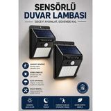 Teknodayım Teknocanmarketing Solar Sensörlü Duvar Lambası Bahçe Lamba 20 LED Işık