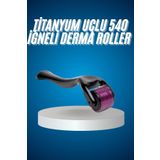 teknodayım Titanyum Uçlu Derma Roller 540 İğneli 1 mm Gözenek Azaltıcı Akne İzlerine Uygun