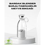 Teknodayım USB Şarjlı Kablosuz Blender – Taşınabilir, Kompakt ve Çevre Dostu Meyve Sıkıcı - Renkli