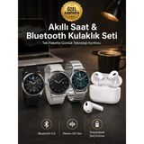 Teknodayım Uygun Aynalı Bluetooth Kulaklık Yeni Nesil Akıllı Saat Titreşimli Nabız Ölçer Spor Modları