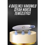 teknodayım Yeni Nesil Vakumlu Pilli Siyah Nokta ve Yüz Temizleme Cihazı 4 Başlıklı