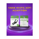 teknodayım Yüksek Hızlı 1200 Mbps Çift Bant USB WiFi Adaptör – Güçlü Sinyal, Geniş Uyumluluk
