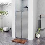 Teknoduş Gümüş Plastik Mika Duşakabin H:180 146cm