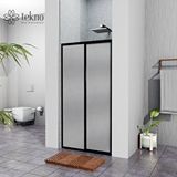 Teknoduş Siyah Plastik Mika Duşakabin H:180 135cm