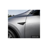 TeknoDuvar Tesla Model Y Standart Tesla Model Y Juniper Tesla Model 3 Yan Kamera Çerçeve Koruma Kapağı Parlak Karbon Fiber 2 Adet HW4.0 Oval Model