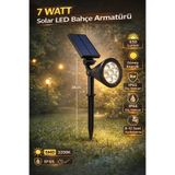 TeknoEser 7 Watt Solar LED Bahçe Lambası – Güneş Enerjili, IP65 Dış Mekan Aydınlatma