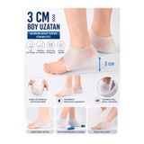 TeknoEser Ayakkabı Boy Uzatma Tabanlığı Ortopedik Boy Uzatan Taban Çorap Gizli Topuk