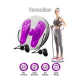 TeknoEser İpli Twister Bel İnceltme ve Basen Eritme Diski Ev Tipi Fitness Karın Bacak Egzersiz Spor Aleti Döner Egzersiz Diski