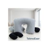 TeknoEser Şişme Kamp Yastığı Seyahat Boyun Yastığı Hafif Taşınabilir Katlanabilir Uyku Yastığı