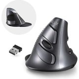 Teknofaji Ergonomik Dikey Optik Mouse Kablosuz 6 Tuşlu Dpı Ayarlı Şarjlı Bilek Destekli - Siyah