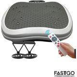 Teknofaji Ev/ofis Tipi Titreşimli Egzersiz Kondisyon Aleti Uzaktan Kumanda Tüm Vücut Vibration Plate - Beyaz