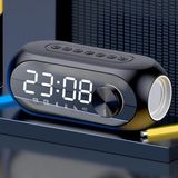 Teknofaji Multifonksiyonel Bluetooth Dijital Masa Saati Hoparlör+Rgb+Fm-Radio+Alarm Masa Saati - Siyah