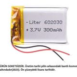 Teknofone 3.7V 300MAH 602030 Model Lipo Şarj Edilebilir Pil (1 Adet)