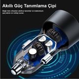 Teknofone 38W USB-C 2 Port Araç içi Hızlı Şarj Aleti PPS Desteği Akım Korumalı Güç Adaptörü Çakmaklık iPhone & Android & iPad Type-C - GAN GRİ