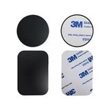 Teknofone 4 adet Telefon tutucu mıknatıs metali Araç içi telefon tutucu için metal plaka/sac seti 3M 4 Adet - Siyah - 1 adet