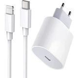 Teknofone Usb-C To Lightning 20W Yeni Nesil Hızlı Şarj Aleti Seti Kablo ve Adaptör - Beyaz