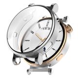 Teknoft Huawei Watch GT4 41mm için Saati Tam Saran TPU Ekran Koruyuculu Çizilme ve Darbelere Karşı Koruma Sağlayan Dokunmatik Etkilemeyen Silikon Kılıf (Gümüş, GT4 41mm)