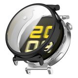 Teknoft Huawei Watch GT5 Pro 42mm için Saati Tam Saran TPU Ekran Koruyuculu Çizilme ve Darbelere Karşı Koruma Sağlayan Dokunmatik Etkilemeyen Silikon Kılıf (Siyah, GT5 Pro 42mm)