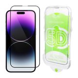 Teknoft iPhone 14 Pro İçin Kolay Kurulum Kitli Takılırken Camın Altında Kesinlikle Toz Bırakmayan Ekstra Güçlendirilmiş Tam Koruma Sağlayan Pürüzsüz Lazer Kesim Premium Ekran Koruyucu Kırılmaz Cam