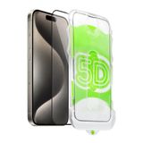 Teknoft iPhone 15 Pro Max İçin Kolay Kurulum Kitli Takılırken Camın Altında Kesinlikle Toz Bırakmayan Ekstra Güçlendirilmiş Tam Koruma Sağlayan Pürüzsüz Lazer Kesim Premium Ekran Koruyucu Kırılmaz Cam