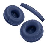 Teknoft JBL için Tune 250 450BT 460BT 500 500BT 510BT 520BT 560BT 600BT 600BTNC 660NC Modelleri İle Uyumlu Yumuşak ve Rahat Kulaklık Pedi ve Kafa Yastığı (Mavi, Kulaklık Pedi + Kafa Yastığı)