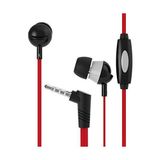 Teknogreen Langston Q3 Mikrofonlu Kulakiçi 3.5 mm Stereo Kırmızı Telefon Kulaklığı